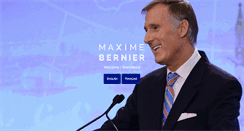 Desktop Screenshot of maximebernier.com